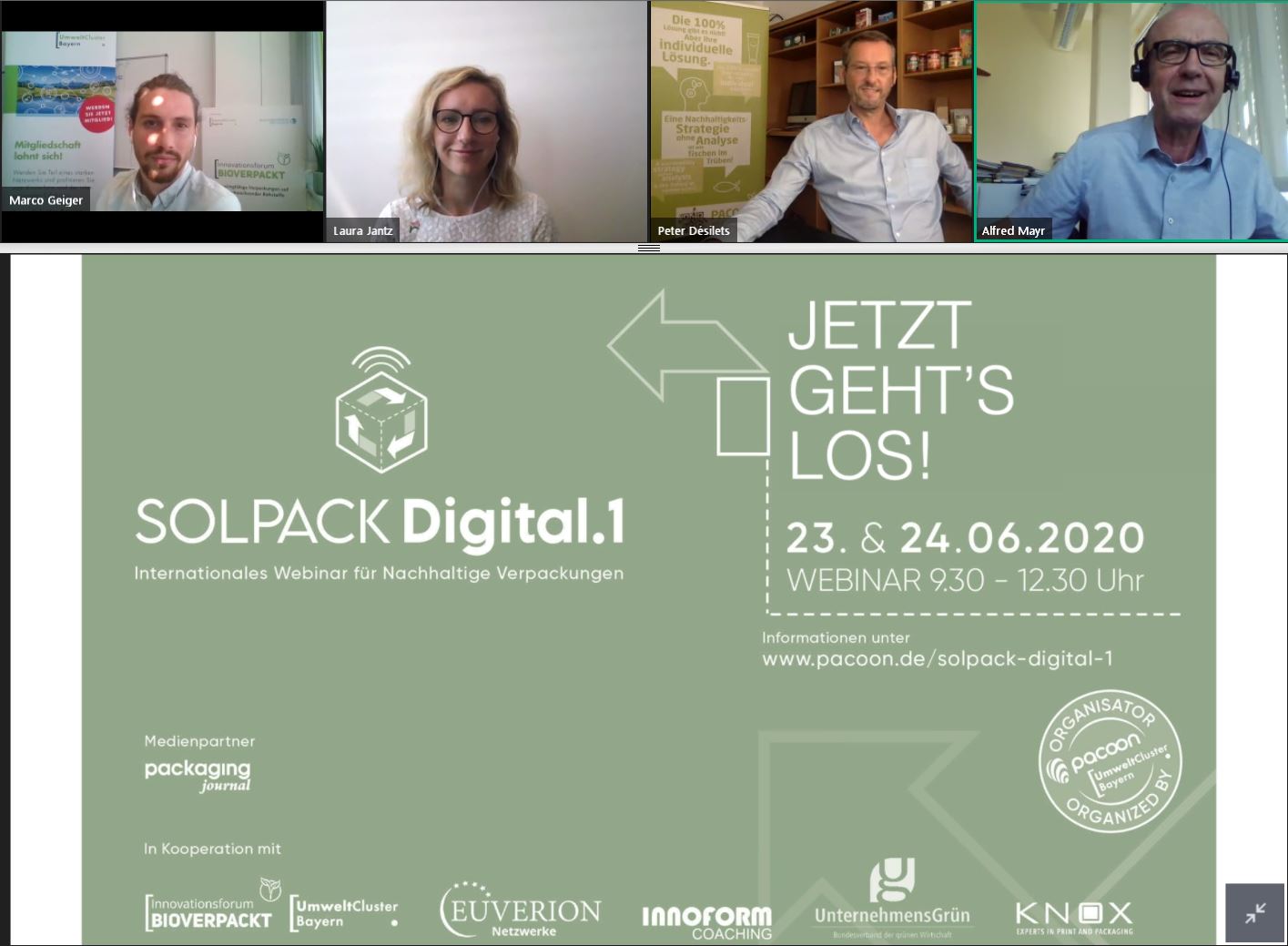 100 Teilnehmer:innen bei BIOVERPACKT meets SOLPACK Digital.1